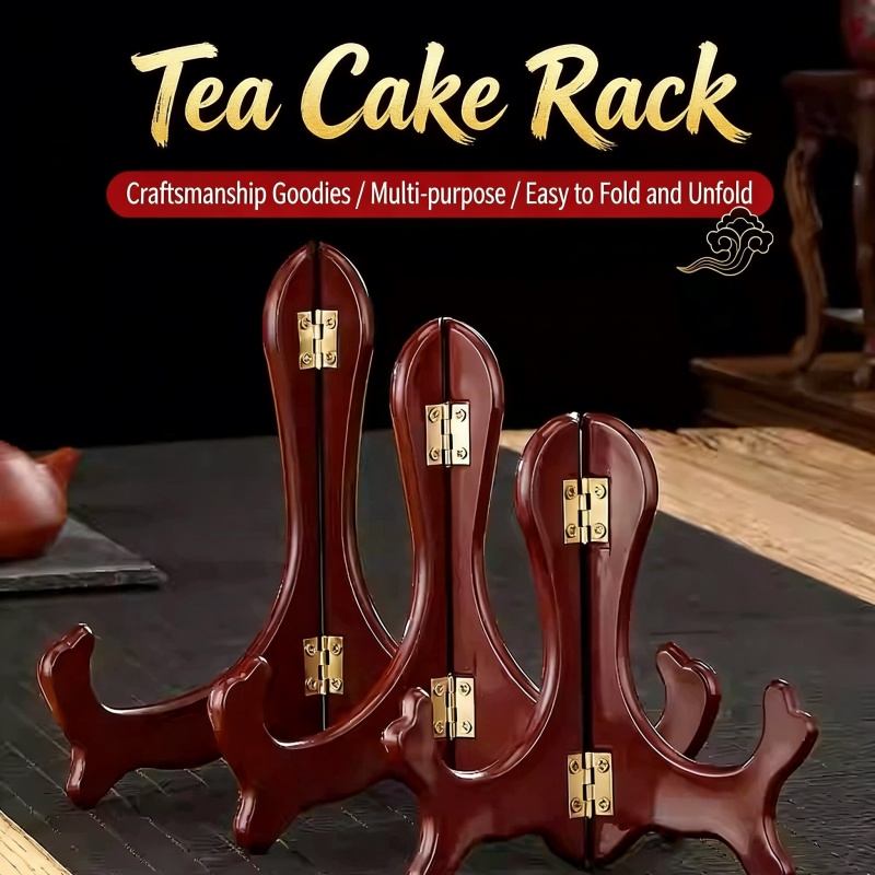 Food Storage Rack - 1pc vintage prato de madeira rack