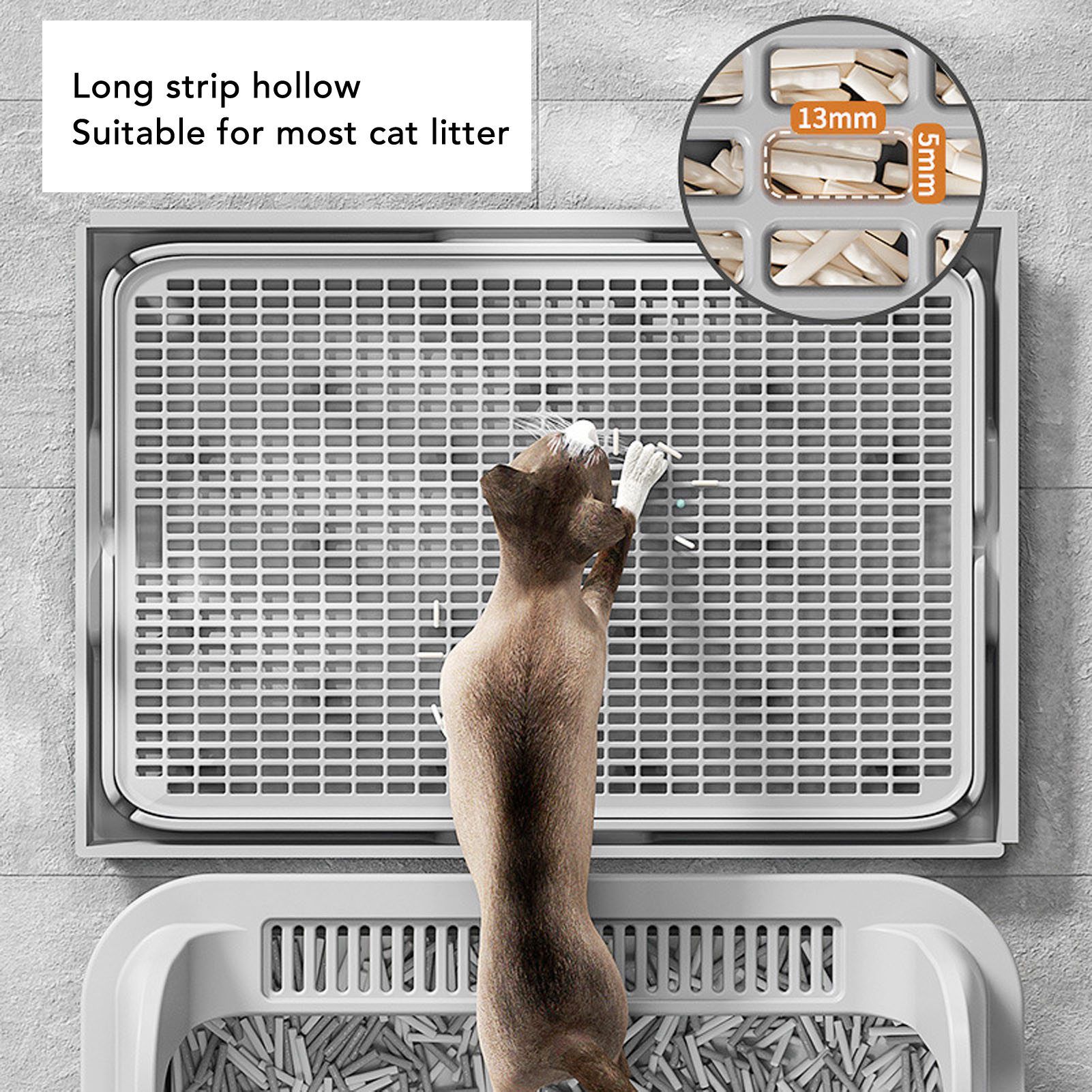 Food Storage With Scoop - Tapete Coletor de Areia para Gatos,