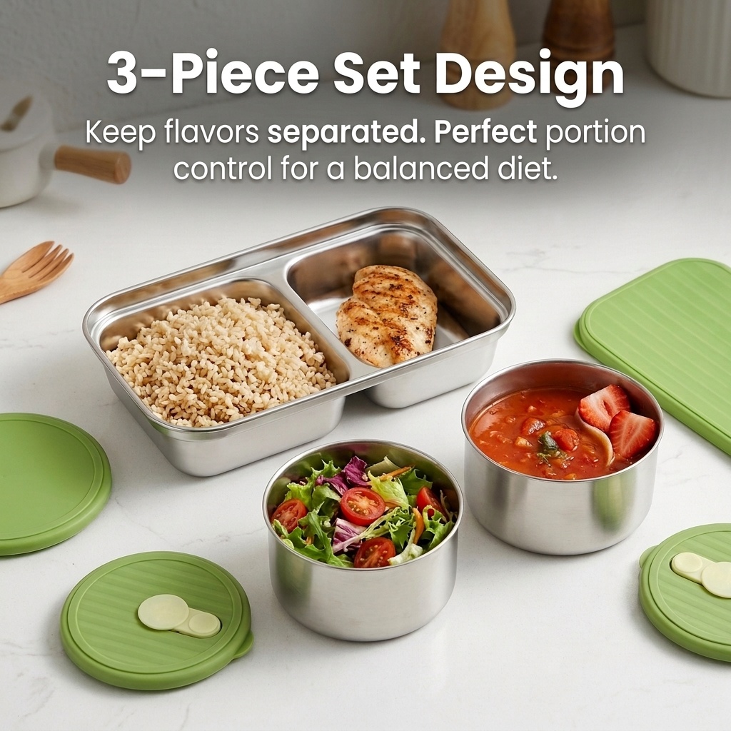 Caixa Bento de Aço Inoxidável  - Food Storage 30 Years avaliação e preço