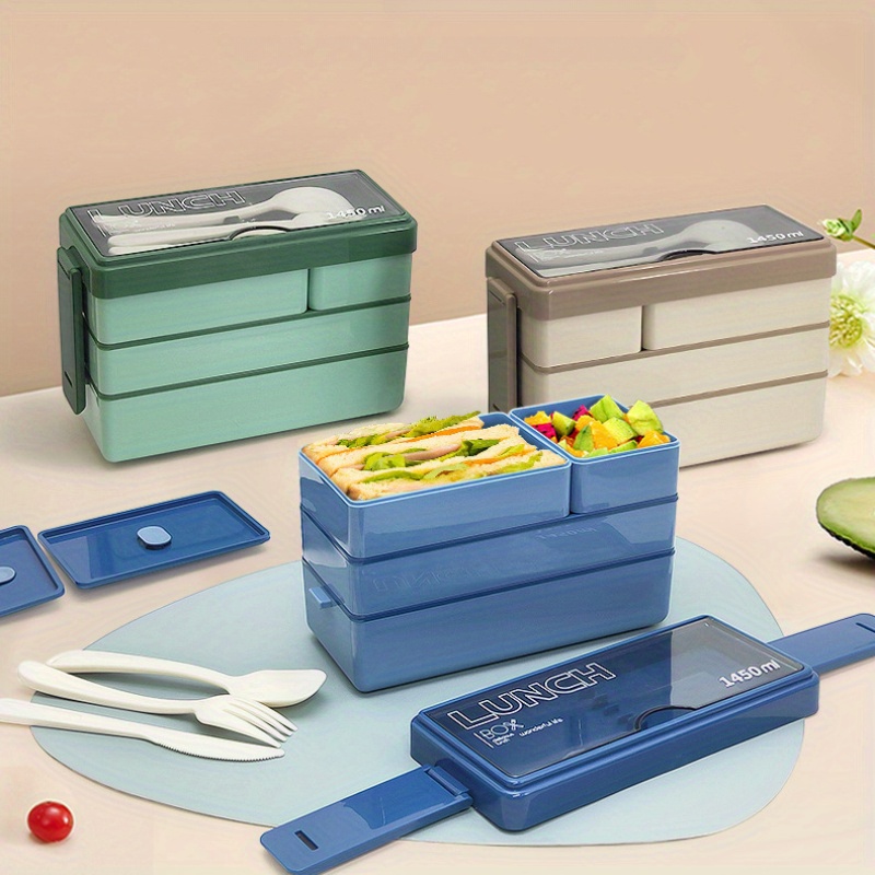Lancheira bento de 1450ml, gra - Food Storage With Scoop avaliação e preço