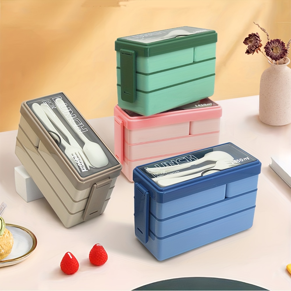 Lancheira bento de 1450ml, gra - Food Storage With Scoop avaliação e preço