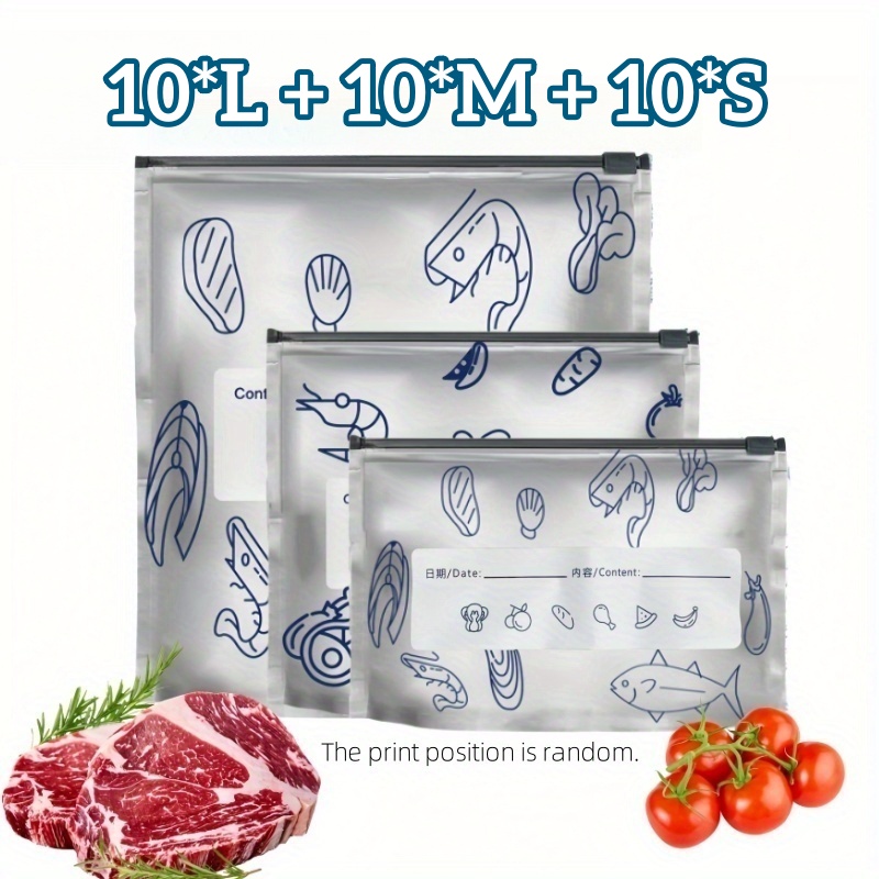 10/60 pçs sacos de armazenamen - Food Storage Essentials avaliação e preço