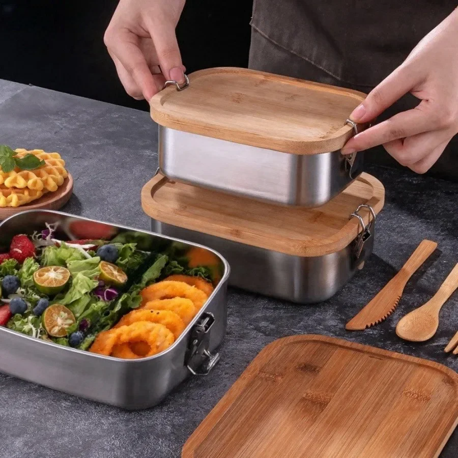 Nova Lancheira de Aço Inoxidáv - Food Storage With Colander avaliação e preço