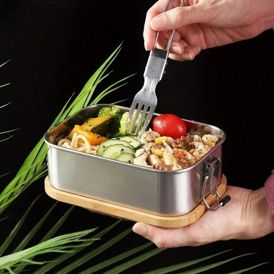 Nova Lancheira de Aço Inoxidáv - Food Storage With Colander avaliação e preço