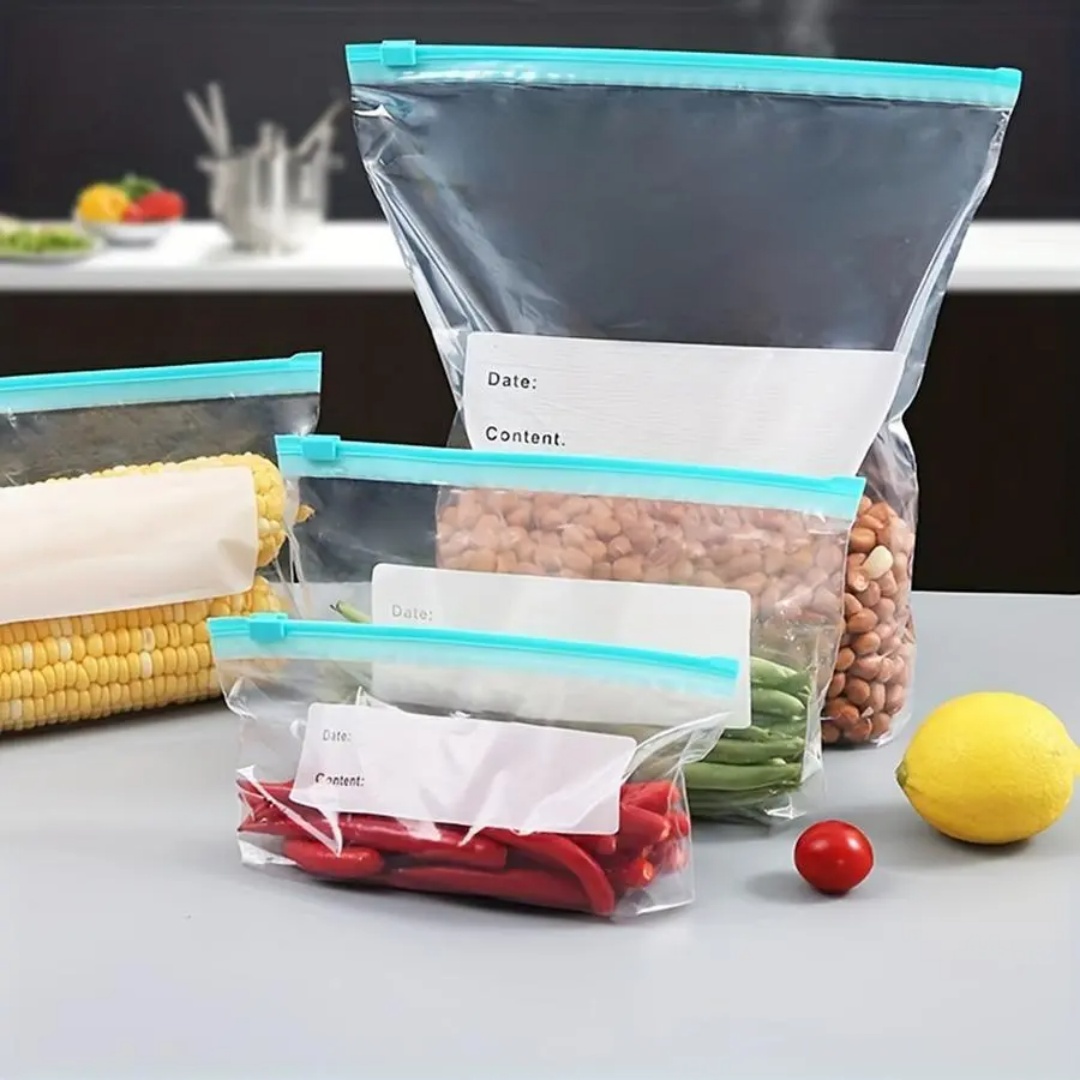 60 sacos reutilizáveis para ge - Food Storage Essentials avaliação e preço