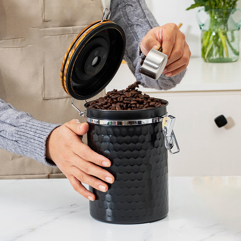 Recipientes de café de aço ino - Food Storage With Scoop avaliação e preço