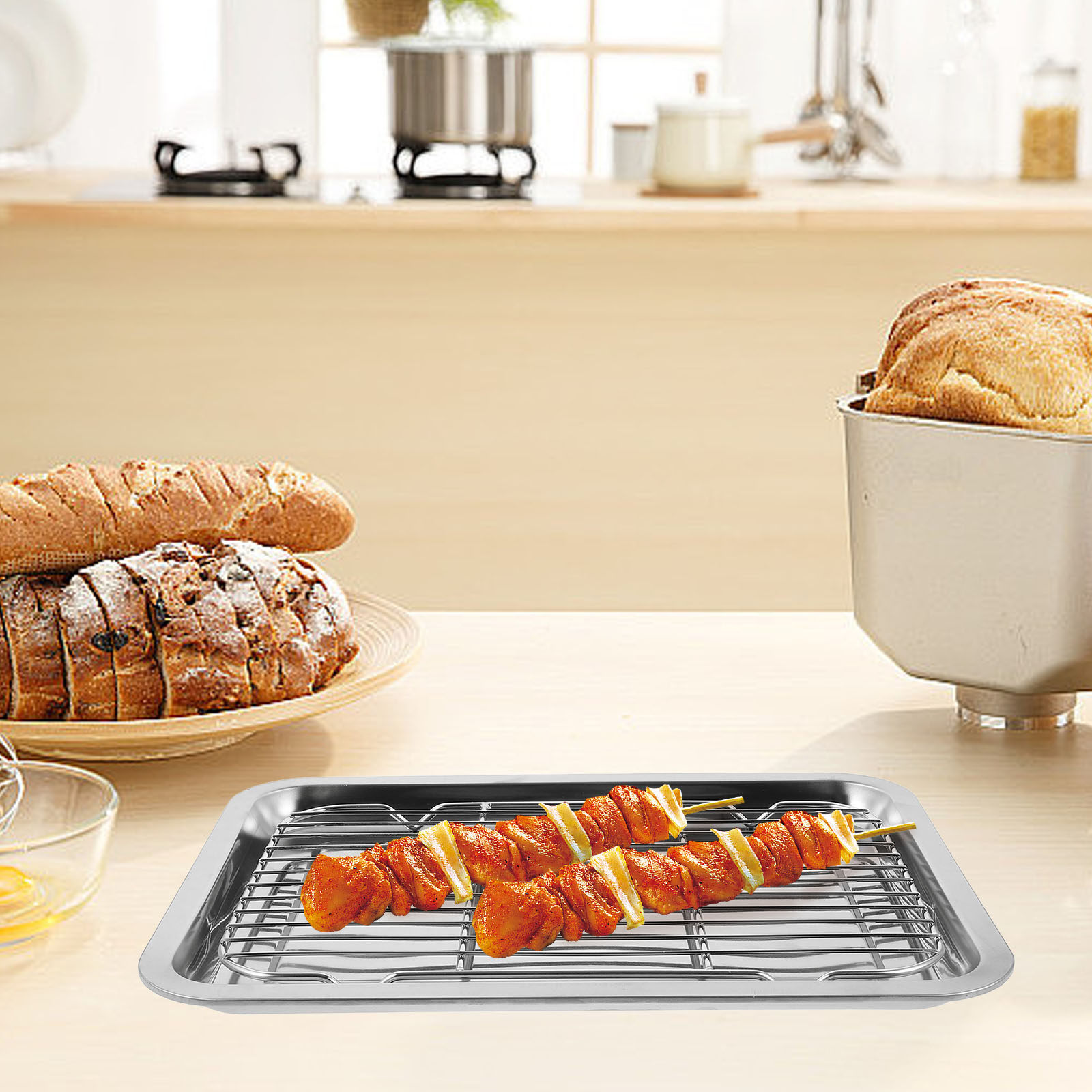1 Conjunto de Grelha de Arame  - Food Storage Rack avaliação e preço