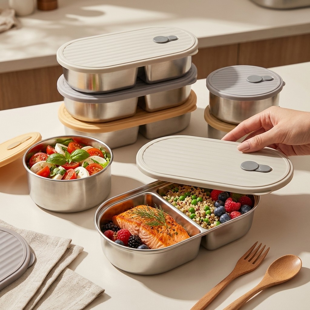 Conjunto de Marmitas de Aço In - Food Storage 30 Years avaliação e preço