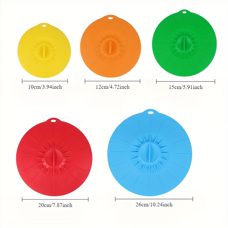Conjunto de 5 Tampas de Silico - Food Storage With Colander avaliação e preço
