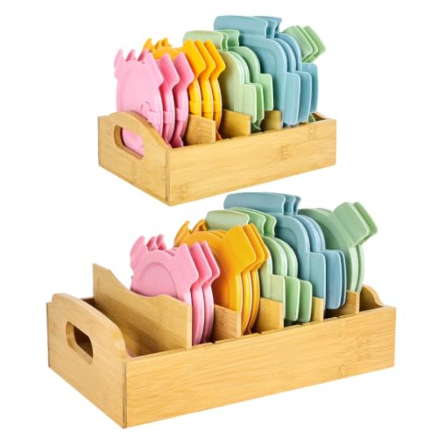 Organizador de Tampas de Bambu - Food Storage Kitchen avaliação e preço