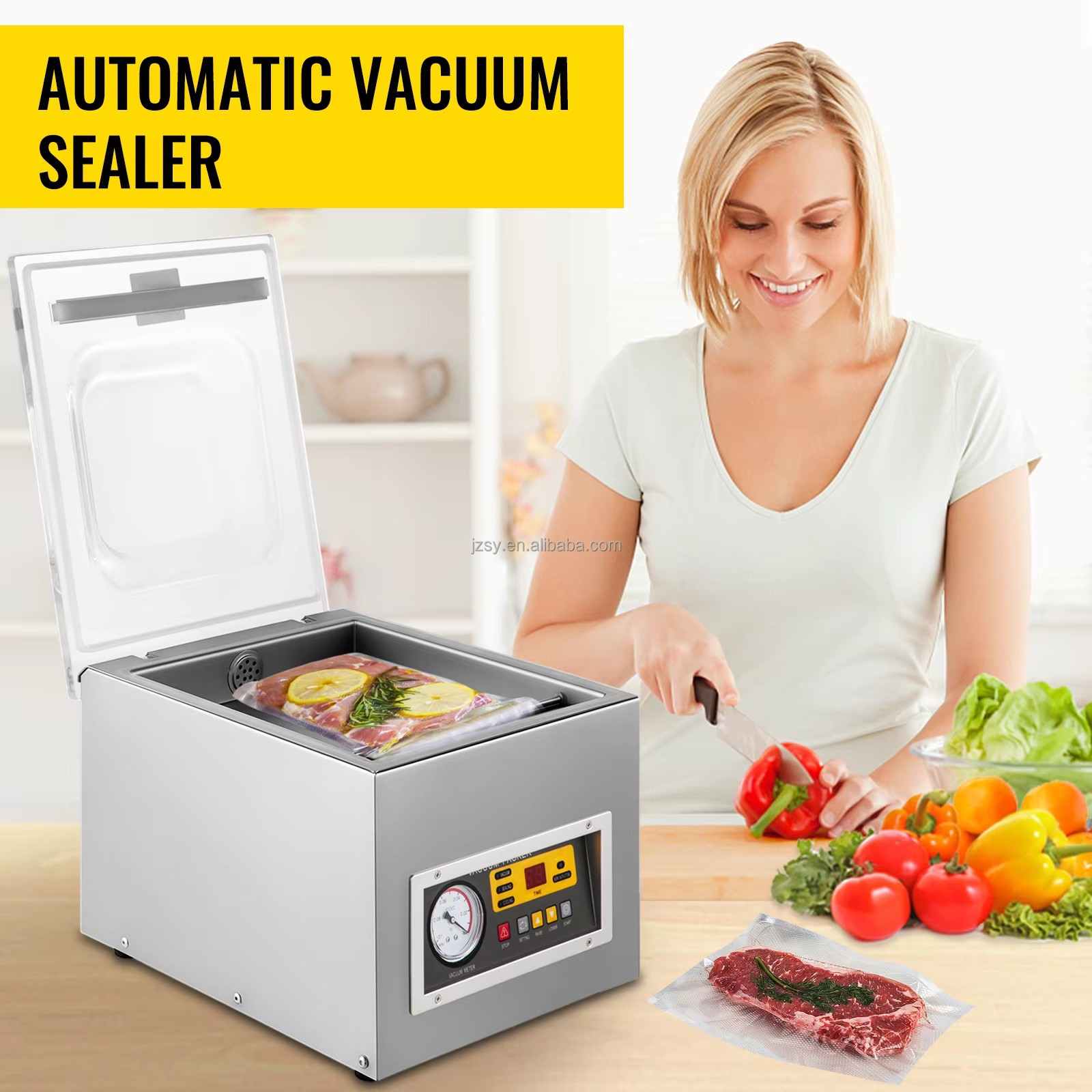 Máquina de embalagem a vácuo c - Food Storage Kitchen avaliação e preço