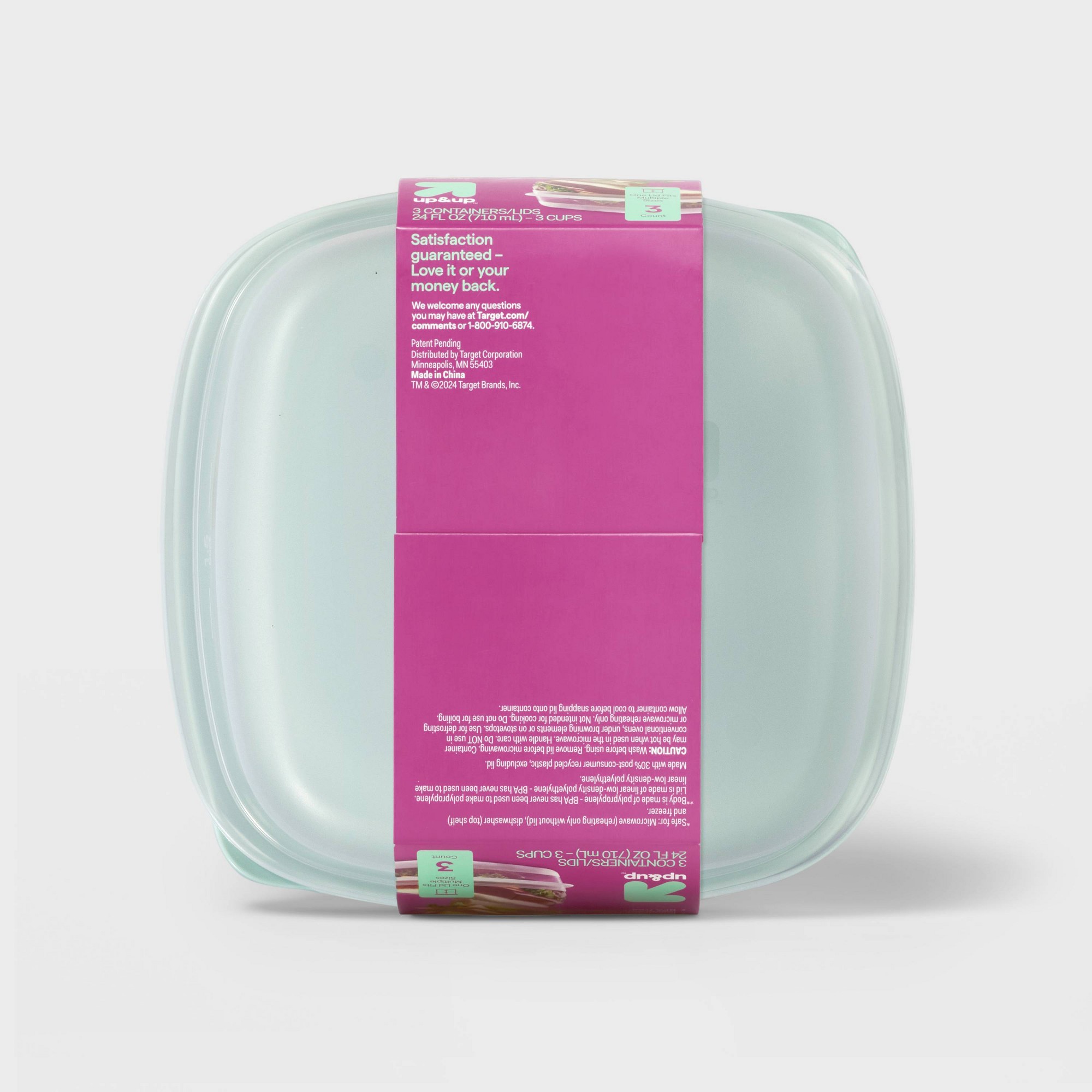 Recipientes quadrados de 3ct p - Storage Food Prep avaliação e preço