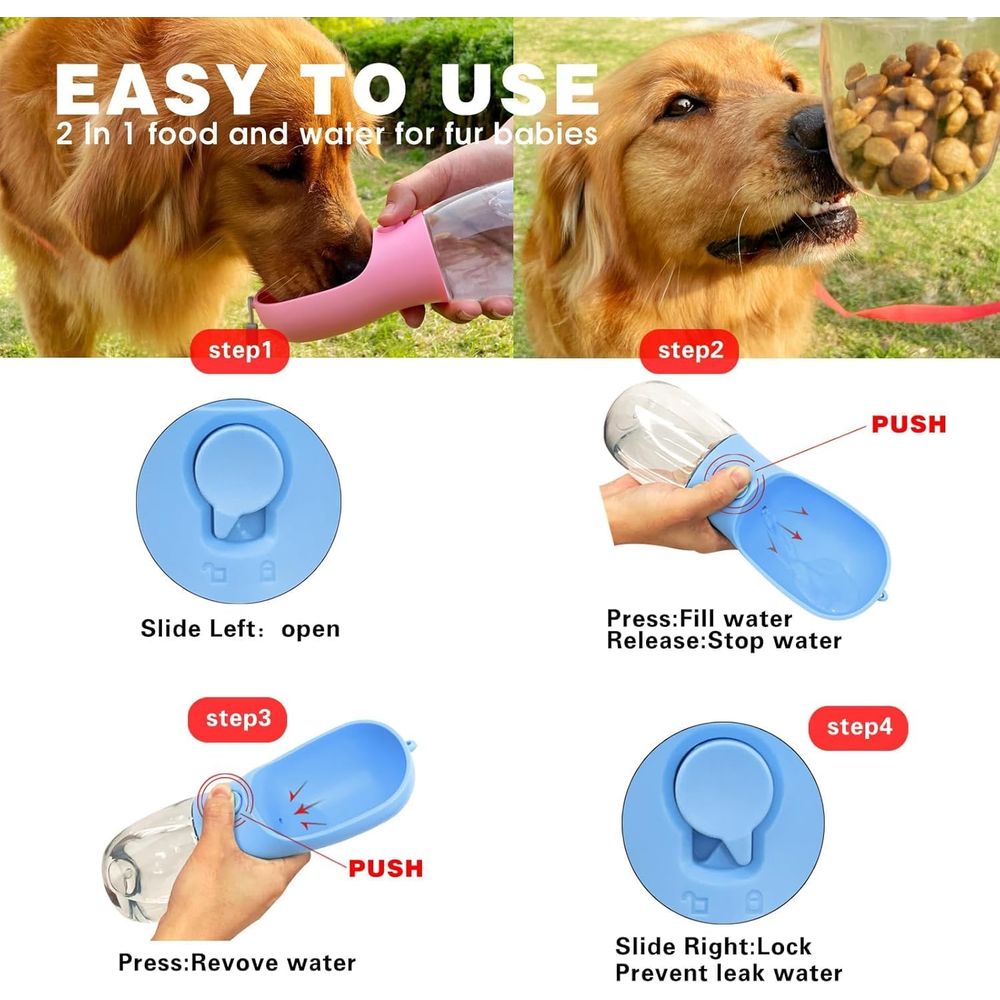 Garrafa de Água para Cães com  - Food Storage Essentials avaliação e preço