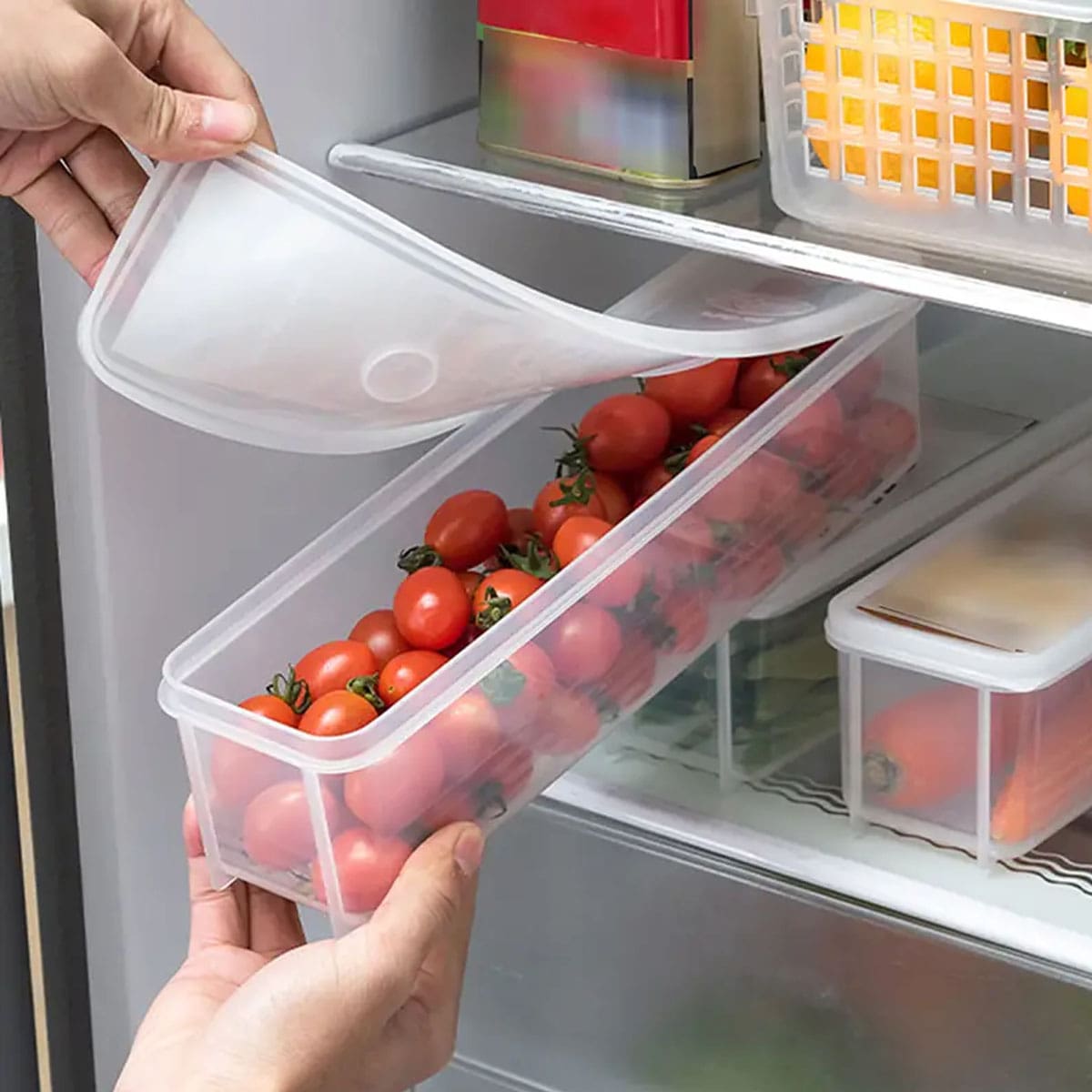 1 Caixa de Armazenamento Plást - Food Storage With Colander avaliação e preço